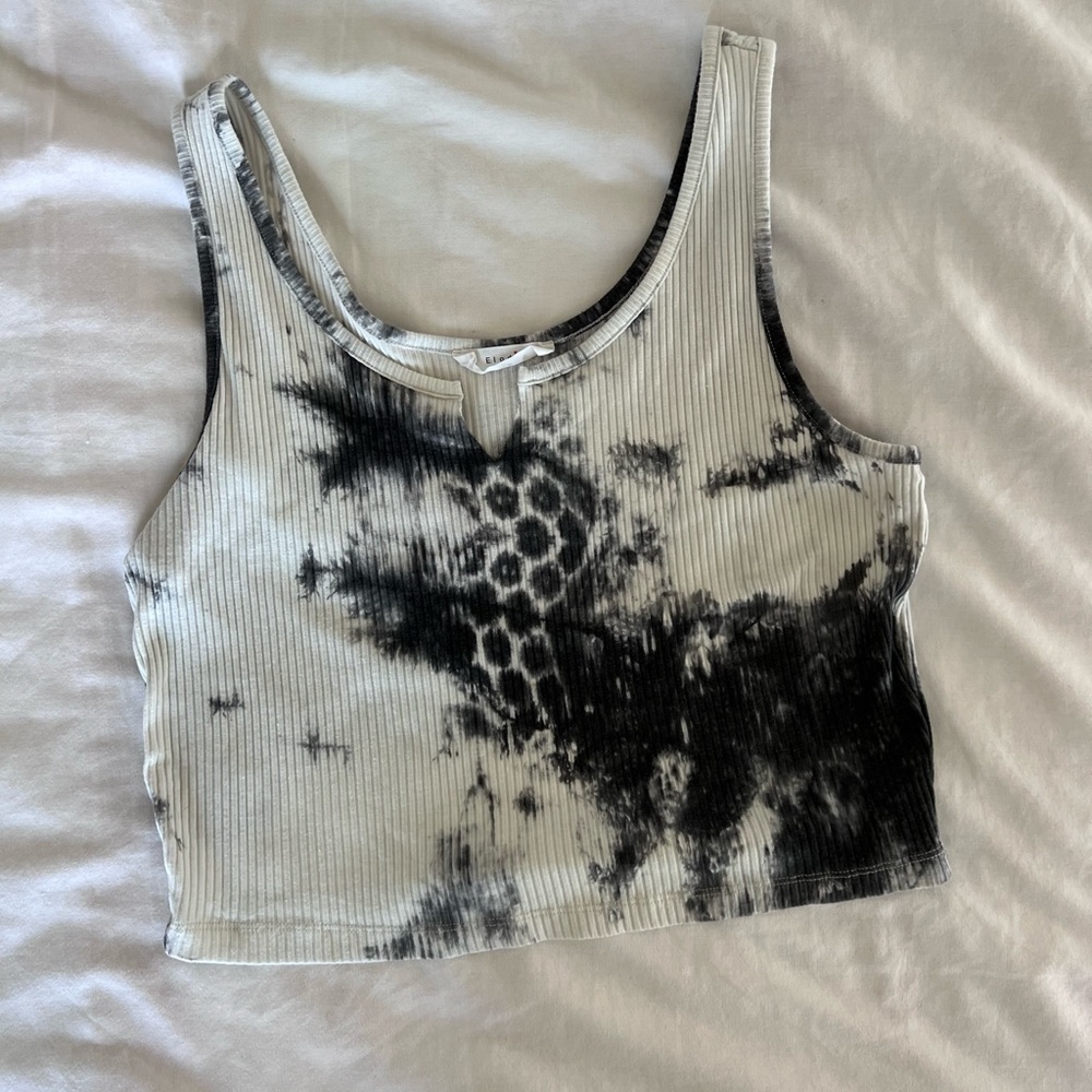 Elodie cropped tie dye tank top